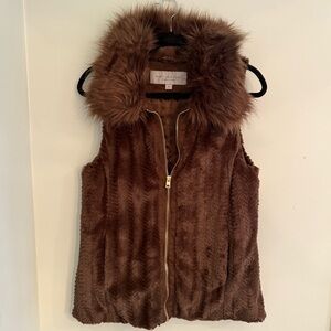 Marc New York Brown Faux Fur Vest -FOXY❣️